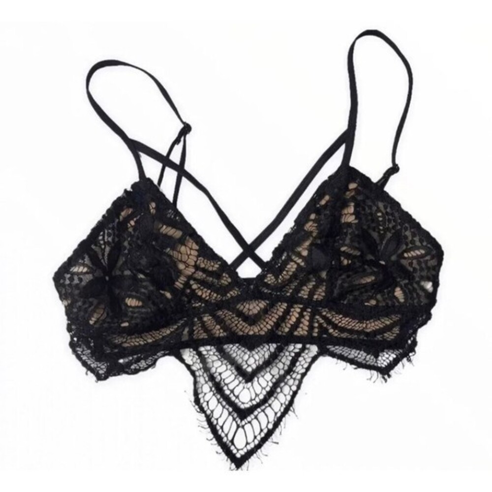 Express Nude/ Black Lace Bralette
